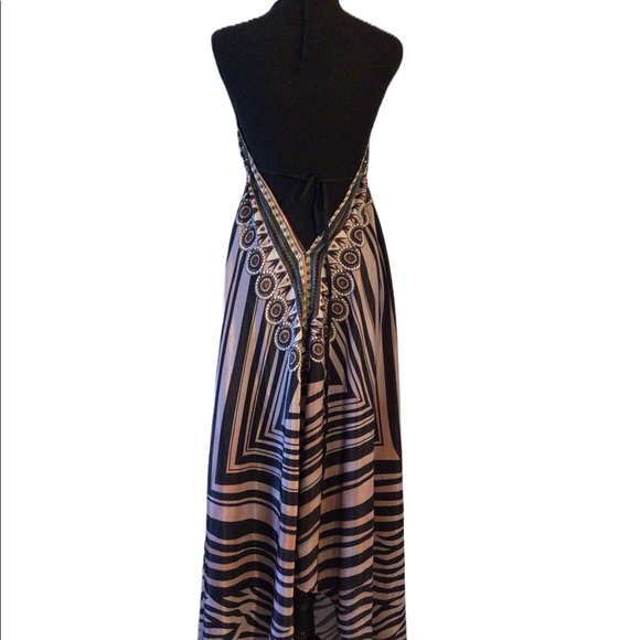 Halter asymmetrical free size casual dress - Picture 2 of 3